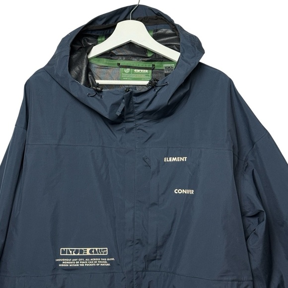 Nature Calls X Element Tempest Shell Jacket SZ XL Ski Skate Snowboard Waterproof - Picture 4 of 15